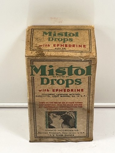 Vintage mistol drops ephedrine - vintage,