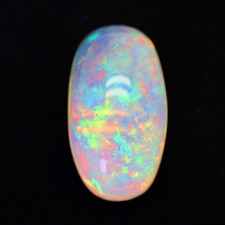 37.22c Massive! Rainbow Play Chaff Pattern Stunning Solid Crystal Welo Opal