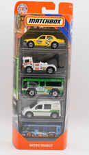 Matchbox Superfast 5 Pack Metro Transit 2018. Ford Transit, Crown Victoria, Bus