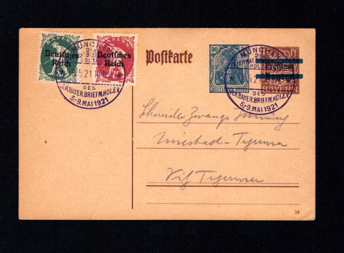 Empire allemand 1921 timbre - allemand,