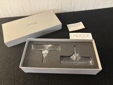Lot of 2 knife holders model sylphids crystal Lalique France (box price)