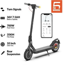 Trottinette Électrique Adulte Autonomie 35km Double Suspension Écran LED Pliable