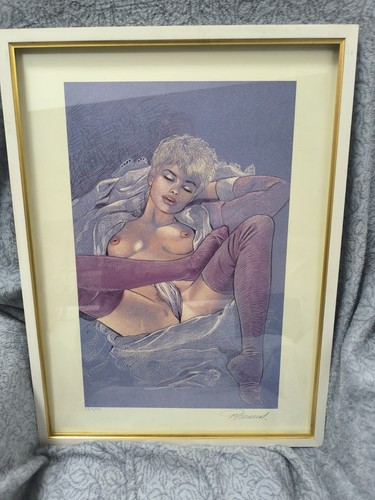 Tableau lithographie signé - tableau,