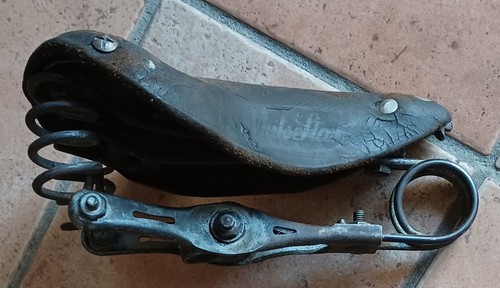 Cyclisme ancienne selle - -, cuir