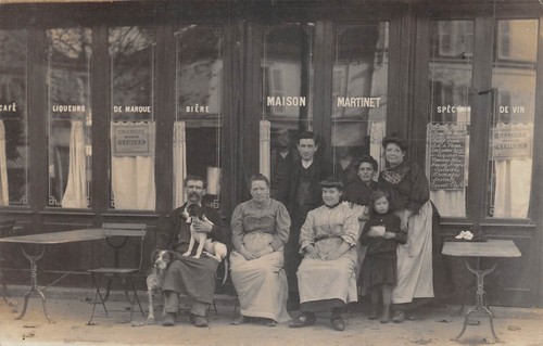 Carte photo une devanture - photo, de