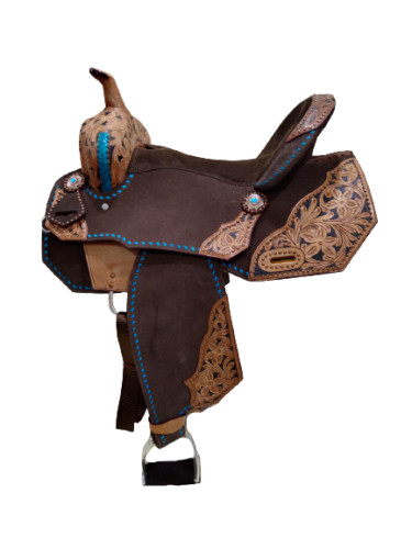 Selle cuir western premium - cuir,