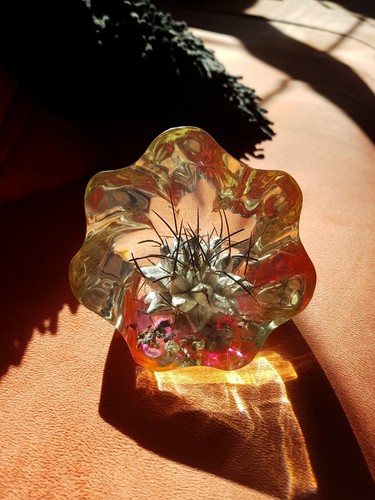 Inclusion vintage fleur pique - pique,
