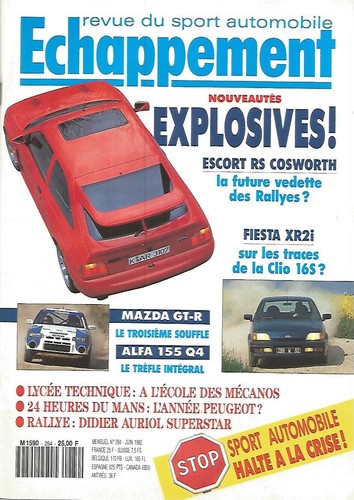 Echappement 284 escort - escort, rs
