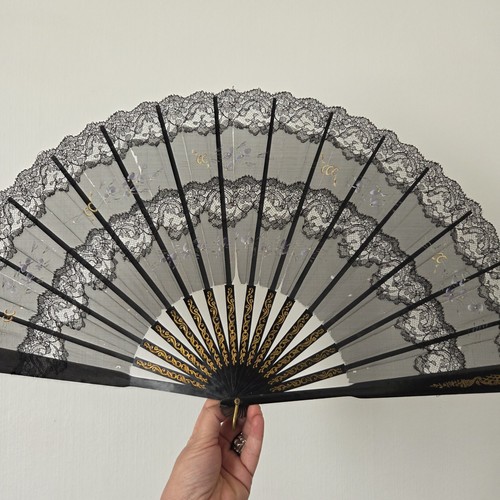 Grand eventail ancien 1900 - eventail,