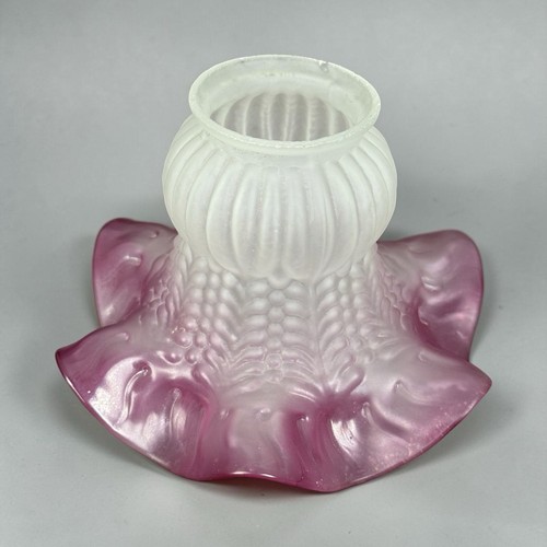 Tulipe ancienne verre moulé