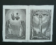 PIOUS IMAGE.. SCAPULAR FABRIC.. Ste PASSION de N.S. JESUS / SACRED HEART