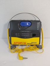 Vintage Sony Sports Walkman AM/FM Cassette Player WM-FS393 WORKS GREAT Headphone