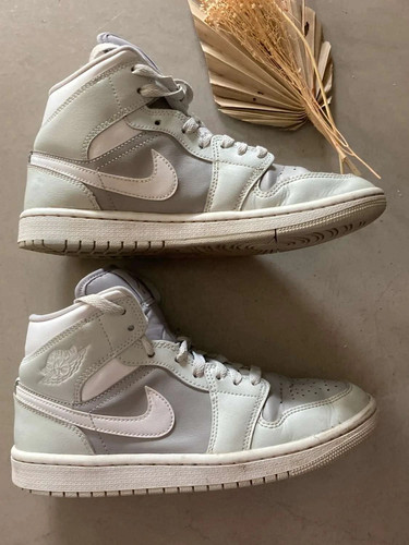 Nike air jordan mid - air, gris
