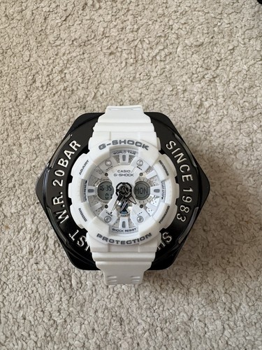 Casio shock 120a 7a blanc - casio, ga-120a-7a