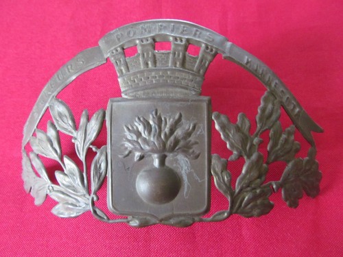 Plaque casque pompier - plaque,