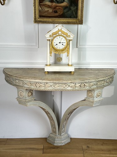Console lune en bois - en,