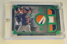 Michael Conforto 2019 Topps Museum Primary Pieces Quad Relic Emerald 1/1