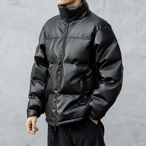 Hommes cuir matelassé - hommes,