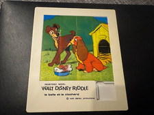  JEU TAQUIN POUSSE POUSSE WALT DISNEY CHARACTER RIDDLE la belle et le clochard