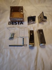 **2 Sets Of 2** NEW IKEA Besta Square Chrome Metal Leg 16739 NLE– Discontinued 