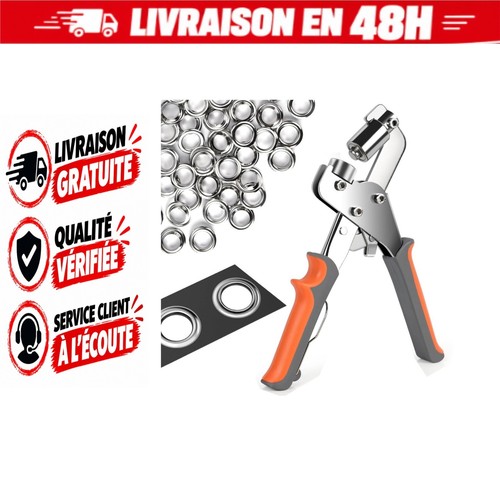 Pince oeillets pro avec 500 - oeillets,
