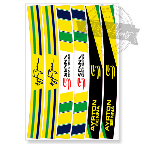 Ayrton senna helmet visor - ayrton,