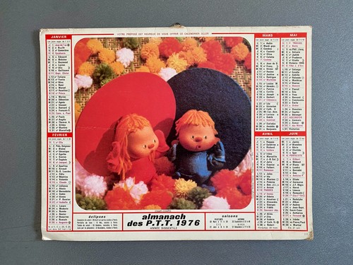 Calendrier almanach des ptt - calendrier,