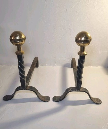 Anciens chenets fonte et - chenets,