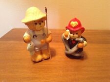 2 Lucy and Me Lucy Rigg Enesco figurines fisherman and fireman 1990 1985