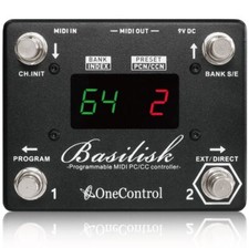 Pédale d'effets guitare One Control Basilisk programmable MIDI PC/CC Controll...