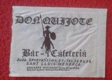 SOBRE DE AZÚCAR PACKET OF SUGAR SUCRE ZUCKER ZUCCHERO DON QUIJOTE BAR CAFETERÍA 
