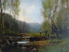 Tableau peinture ancienne 19