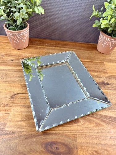 Cadre miroir biseauté ancien