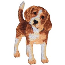 Beagle Applique Patch - Dog Puppy Canine Pet Animal Badge 2.5" (Iron on)