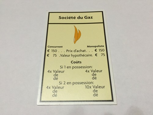 Carte société gaz - sociÉtÉ, de