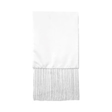 Blanc Soie Robe Foulard