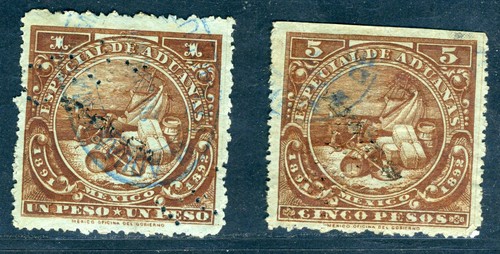 Mexico revenues 1891 aduanas - mexico, revenues,