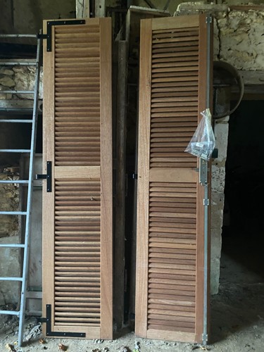 Volets red cedar persiennes - red, h