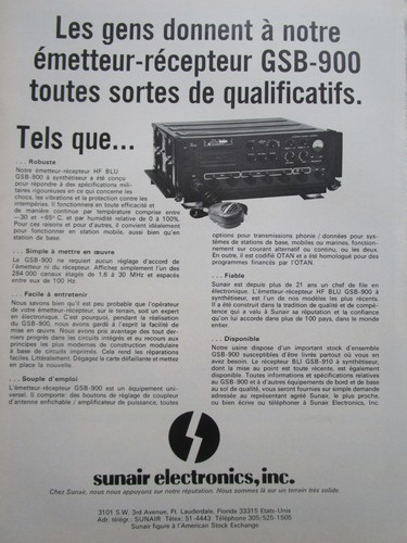 1974 pub sunair electronics - sunair,