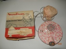 ancien sèche cheveux casque MOULINEX modèle ÉLÈNA tout en métal