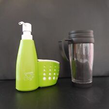 2 Vintage Plastic Utensils Kitchen Hand Wash + Insulated Cup France