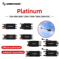 ​HOBBYWING Platinum 25/40/80/120/150/180/260A Brushless ESC For RC Aircraft