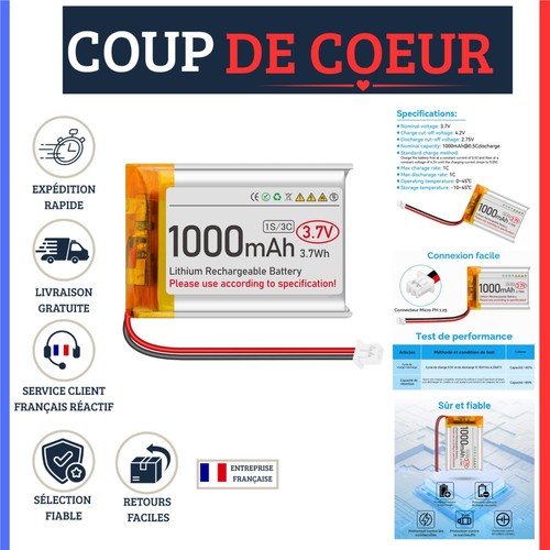 Batterie lipo 1000 - lipo, 3,7