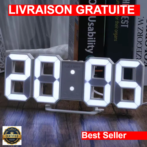 Horloge numérique led design - numérique,