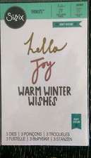 Jeu de 3 dé Sizzix thinlits winter wishes par Craft Asylum 660882