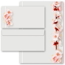 Papier à lettres et enveloppes Sets CERISIERS EN FLEURS