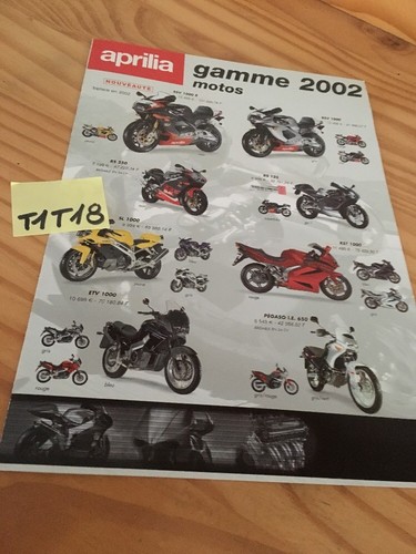 Aprilia gamme 2002 scooter