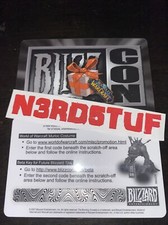 BLIZZCON 2007 07 World Of Warcraft MURLOC SUIT / COSTUME unscratched LOOT CARD