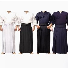 Kendo Iaido Aikido Hapkido Hakama Martial Arts Uniform Kimono Dobok Skirt Unisex