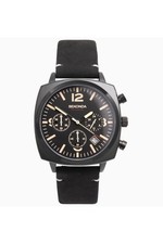 Sekonda Gents Black Leather Strap 40mm Pilot Watch 1991